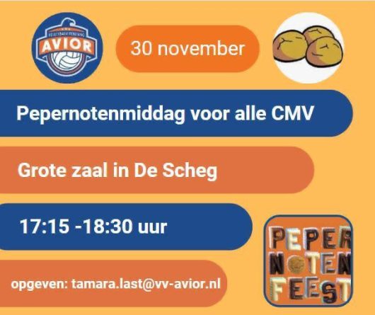Pepernotenmiddag voor alle CMV