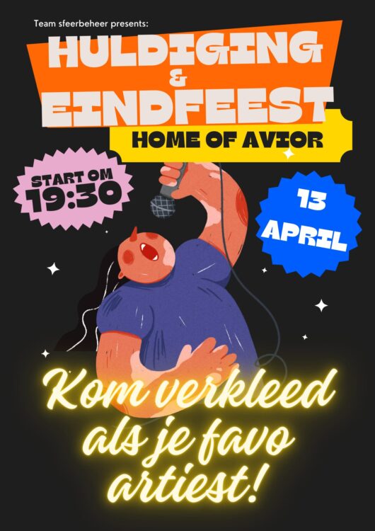 Eindfeest & huldiging op zaterdag 13 april a.s.!
